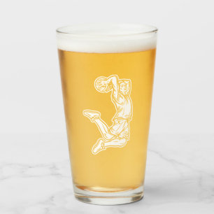 Verre Joueur de basket-ball faisant Slam Dunk Light Desi