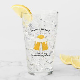 Verre Joueur de bières Pickleball Lecteur Texte personna