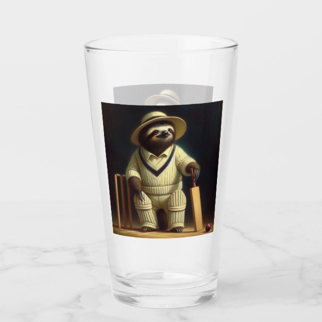 Verre Joueur de cricket Sloth (Devant)