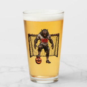 Verre Joueur de football loup-garou Halloween Horreur Ar