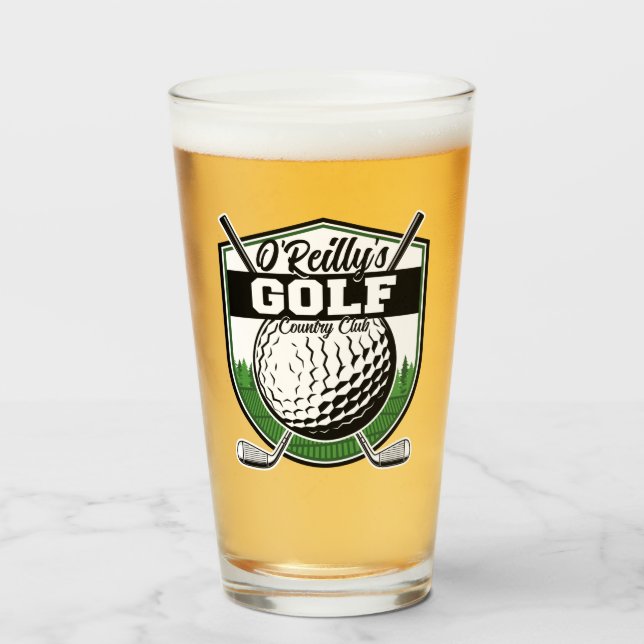 Verre Joueur de golf Pro Golf Country Club (Devant (rempli))