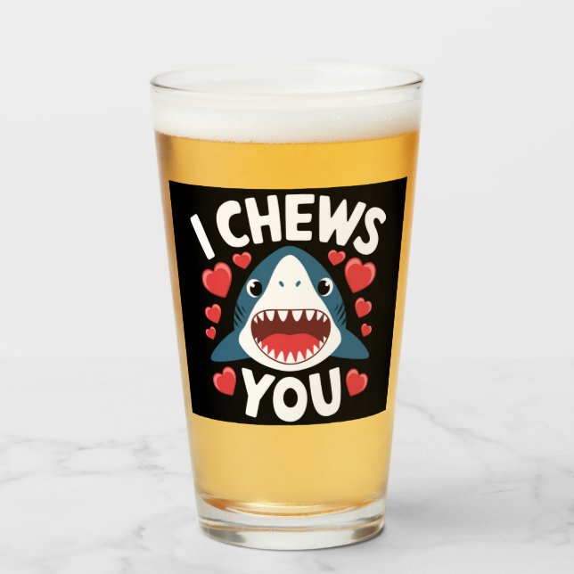 Verre Jour de la Saint-Valentin Cœur Léopard Mignon  (Devant (rempli))