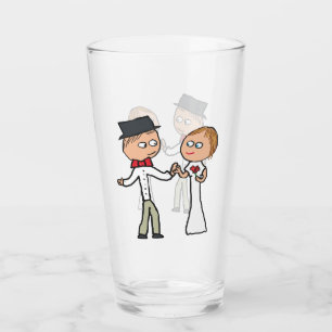 Verre Jour de mariage de mariée et de chambre