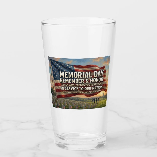 Verre Jour du Souvenir   (Devant)