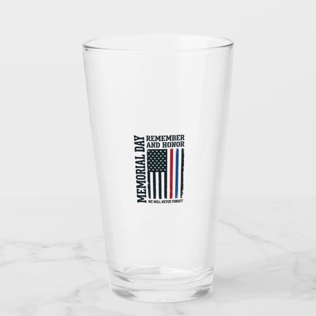 Verre Jour du Souvenir Hommage et Tribut Vector Des (Devant)