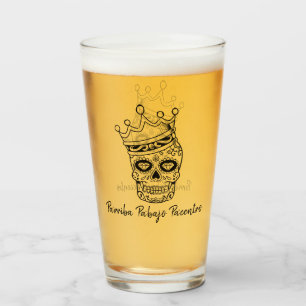 Verre Jour personnalisé de la mort Calavera TOAST