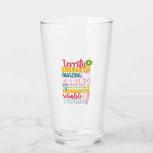 Verre Journée de l'enseignant Enseignant de l'entretien