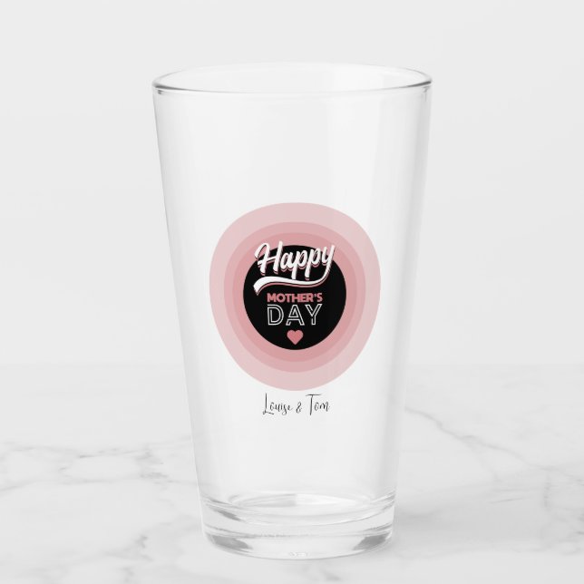 Verre Joyeuse fête des mères (Devant)