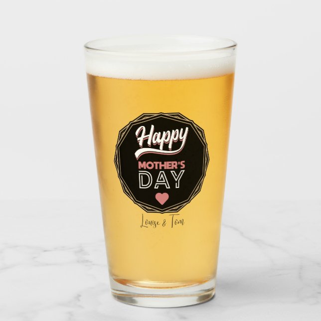 Verre Joyeuse fête des mères (Devant (rempli))