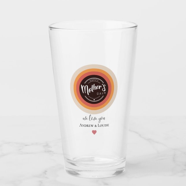 Verre Joyeuse fête des mères (Devant)