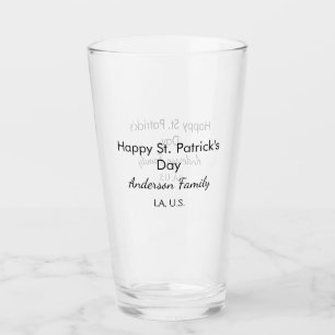 Verre Joyeuse st. Patrick nom famille lieu simple g