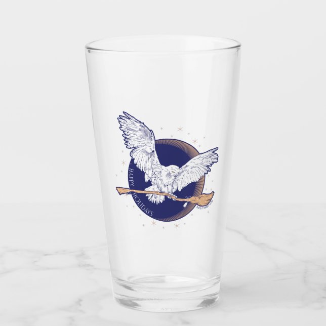 Verre Joyeuses fêtes Livraison Hedwig (Devant)