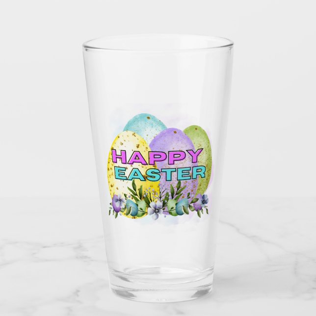 Verre Joyeuses Pâques (Devant)