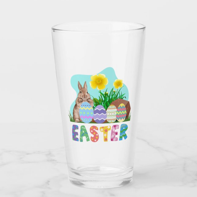 Verre Joyeuses Pâques (Devant)