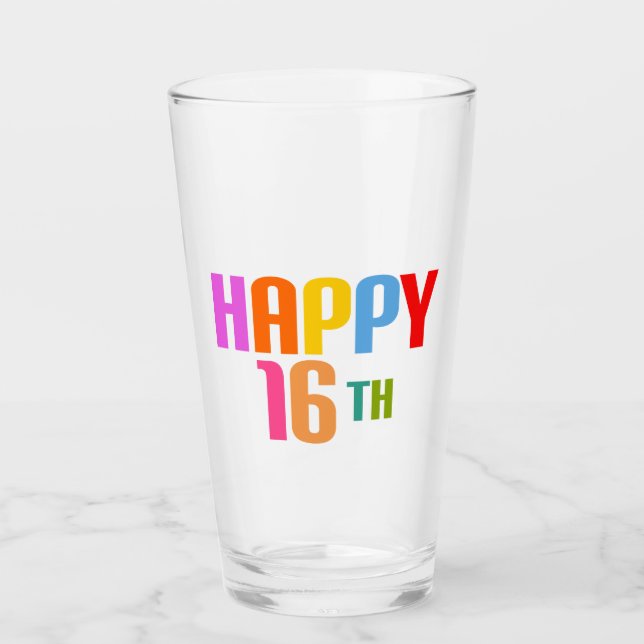Verre Joyeux 16ème (Devant)