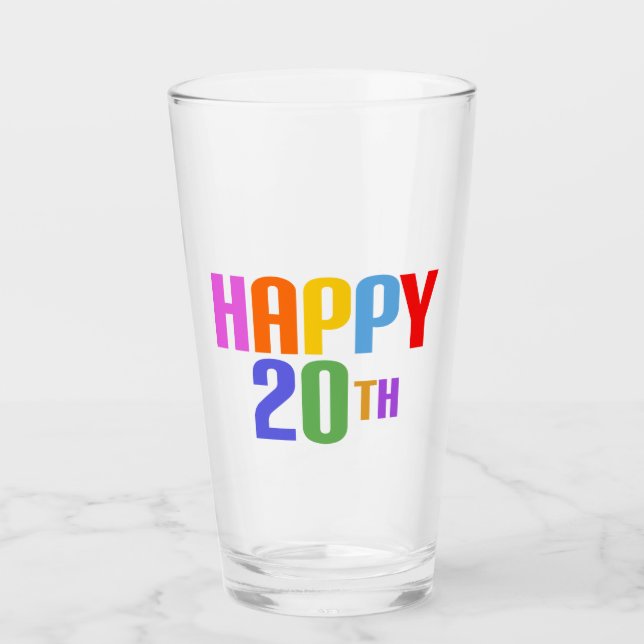 Verre Joyeux 20ème (Devant)