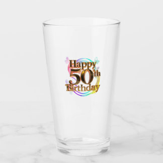 Verre Joyeux 50e anniversaire