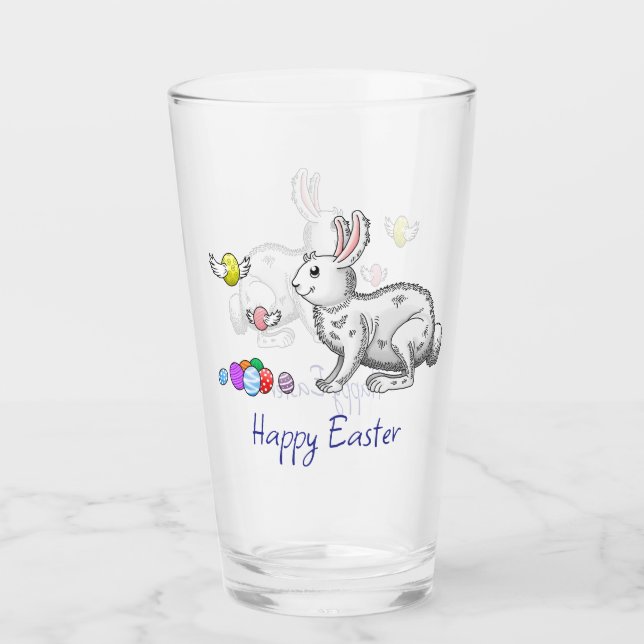 Verre Joyeux Bunny de Pâques (Devant)