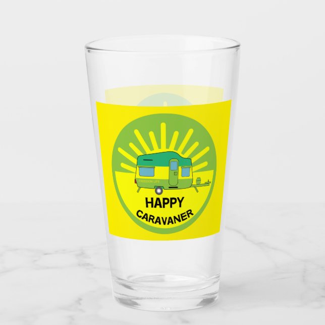 Verre Joyeux caravaner | Cadeaux Caravan | Caravane | Mu (Devant)