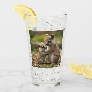 Verre "Joyful Bond : Australian Mama and Baby Quokka"