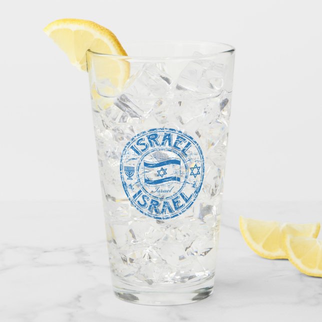 Verre Judée Israël Lunettes de boisson - Cadeaux (Devant glace)
