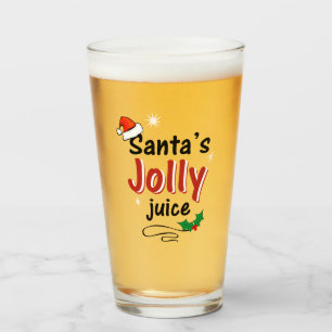 Verre Jus de gelée de Père Noël Bière de Noël
