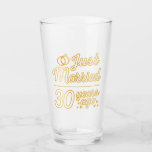 Verre Just Married 30 Years Ago II<br><div class="desc">Cute design, perfect for anyone who's been married for 30 years and to a wedding vow renewal ceremony. It makes a great matching outfit for couples! 'Just Married 30 Years Ago' quote for a couple who got married 30 years ago or a couple renewing wedding vows on their wedding anniversary....</div>