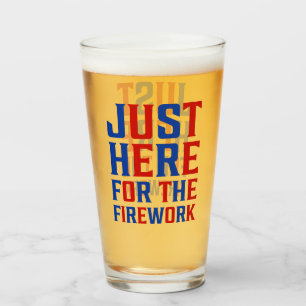 Verre Juste Ici Pour Le Feu D'Artifice Drôle Pour Deux