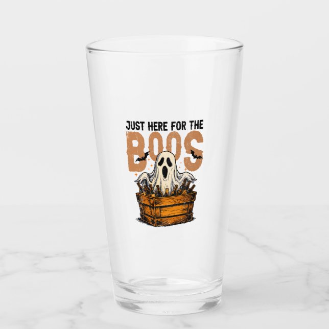 Verre Juste ici pour les boos Halloween (Devant)