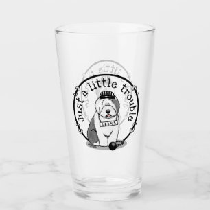 Verre Juste un petit problème Vieux anglais Sheepdog Gre