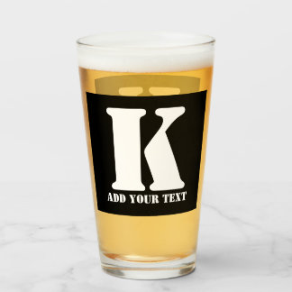 Verre K Monogramme classique tendance mariage personnali