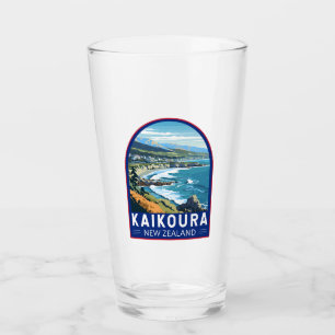 Verre Kaikoura New Zealand Travel Art Vintage