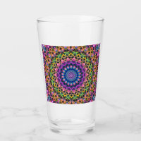 Verre Kaleidoscope Psychédélique Trippy