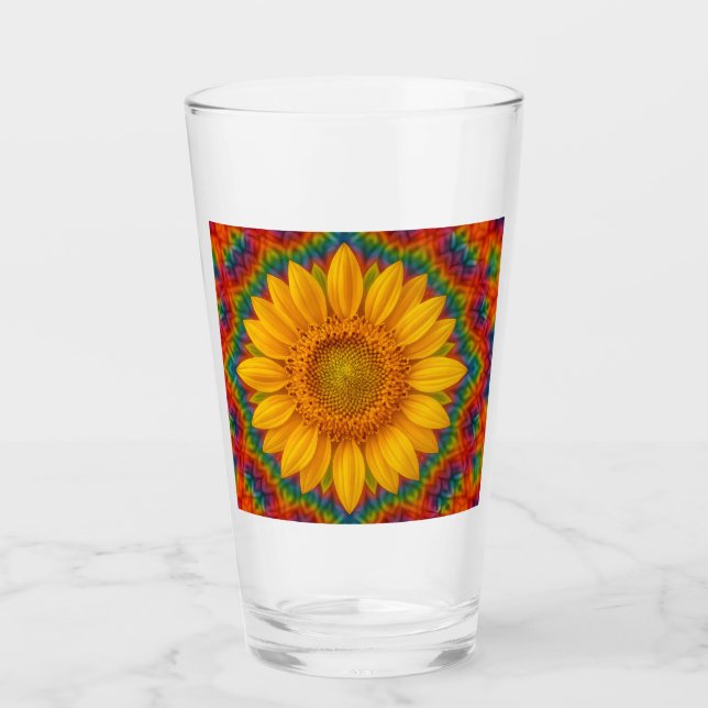 Verre Kaleidoscope Sunflower  (Devant)