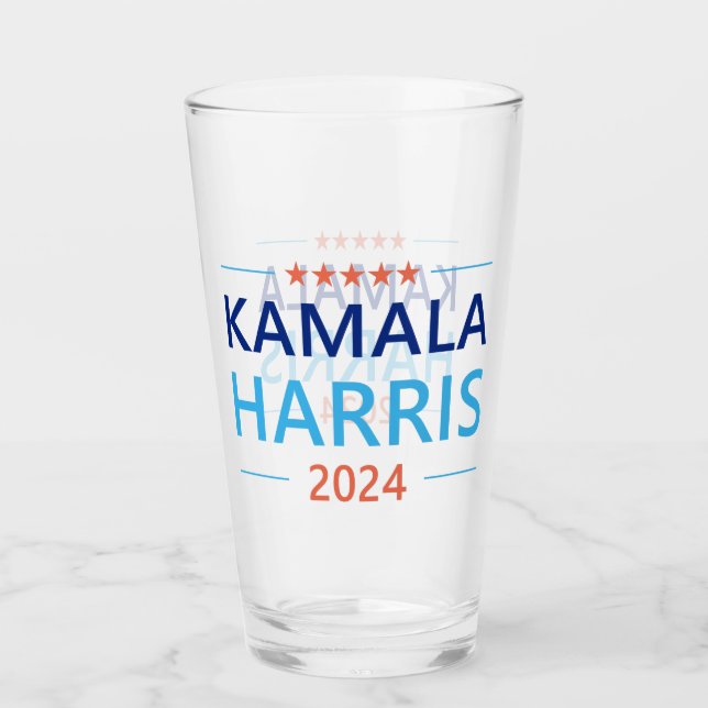 Verre Kamala Harris 2024 pour le président (Devant)