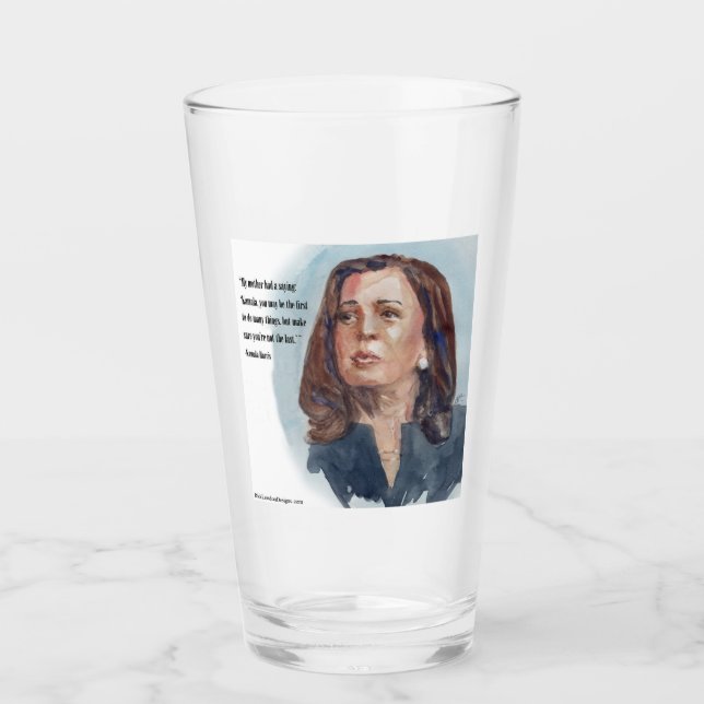 Verre Kamala Harris & Citation (Devant)