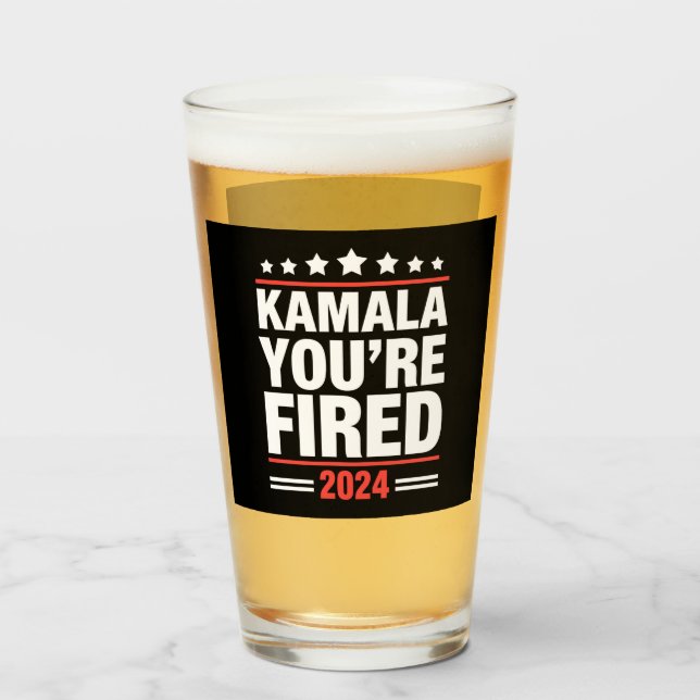 Verre Kamala Vous êtes Virée Kamala Harris 2024 (Devant (rempli))