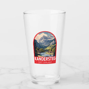 Verre Kandersteg Suisse Travel Art Emblem