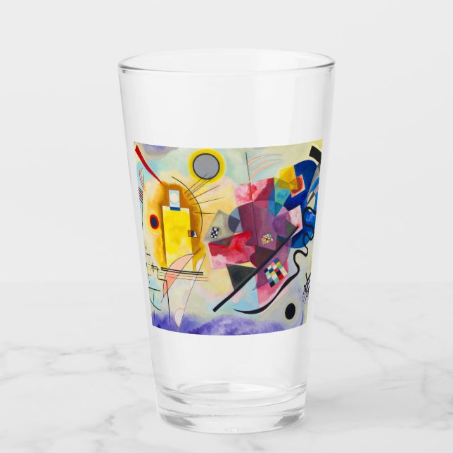 Verre Kandinsky jaune-rouge-bleu (Devant)