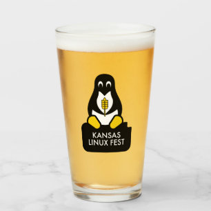 Verre Kansas Linux Fest Beer Glass