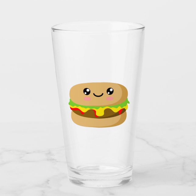 Verre Kawaii Burger (Devant)