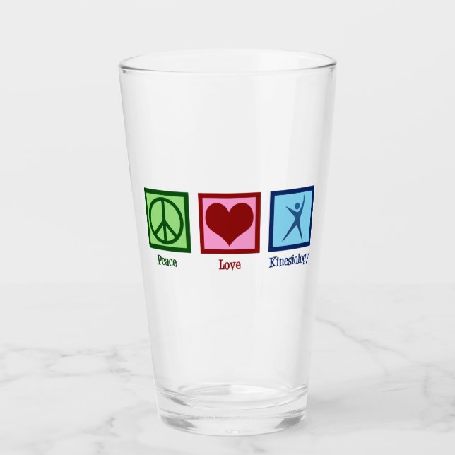Verre Kinesiologiste Peace Love Kinesiologie (Devant)