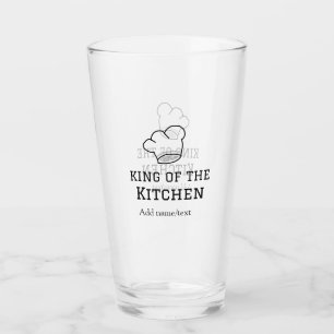 Verre King of the cuisine chef cuisine ajouter nom couro