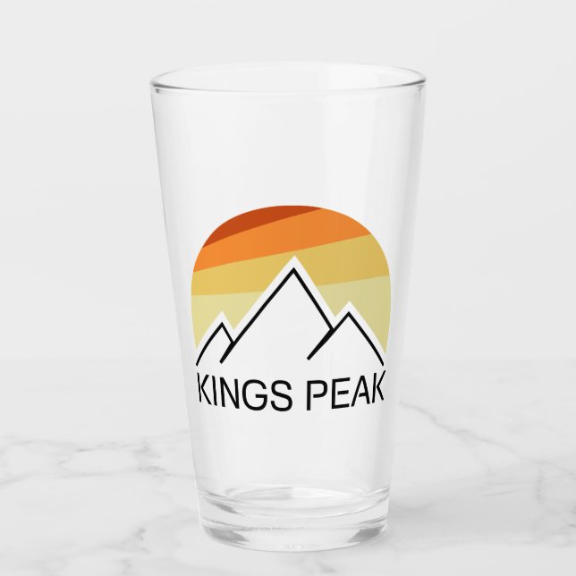 Verre Kings Peak Utah Retro (Devant)