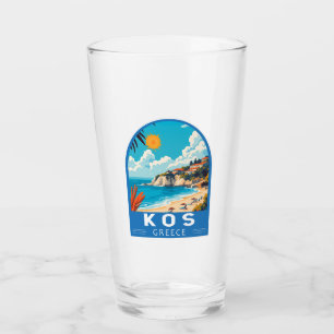 Verre Kos Grèce Travel Art Vintage
