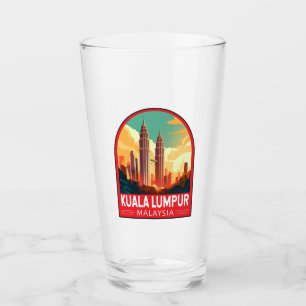 Verre Kuala Lumpur Malaisie Travel Art Vintage