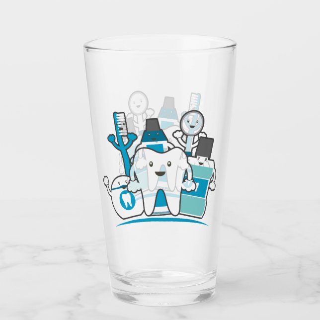 Verre La bande propre de dents (Devant)