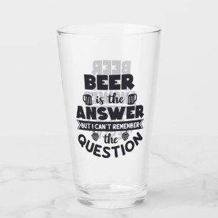 Verre La Bière Est La Réponse