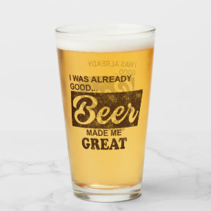 Verre La bière m'a rendu géniale