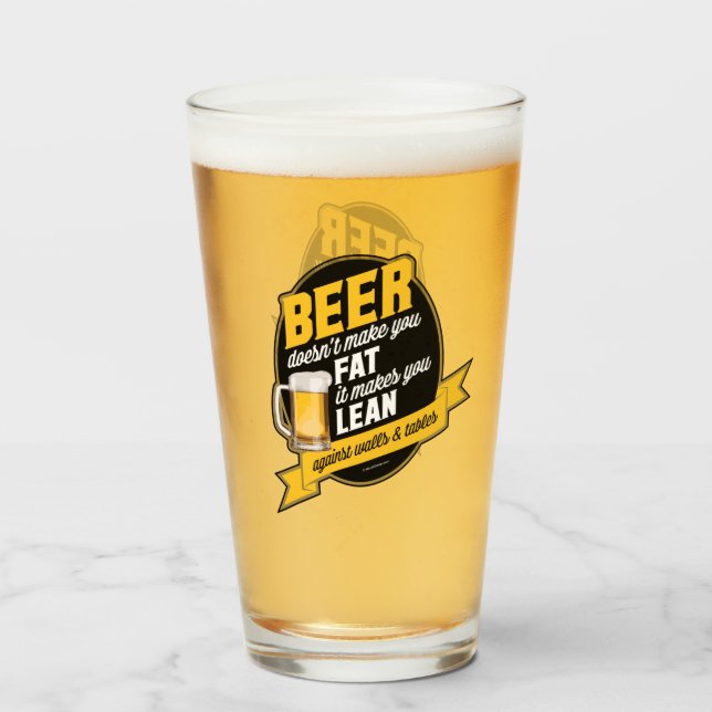 Verre La Bière Vous Rend Lean (Devant (rempli))